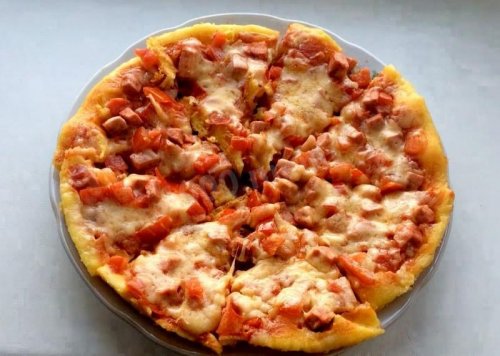 Быстрая и простая пицца в духовке