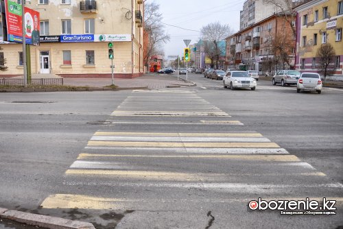Финансирование на нанесение дорожной разметки в Павлодаре в этом году увеличили в два раза