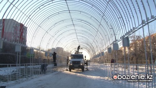 Декоративная арка на проспекте Назарбаева скоро вновь засветится