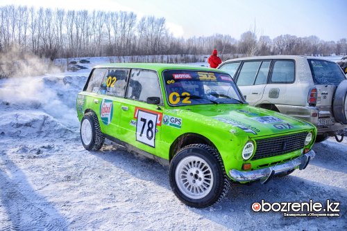 Форсаж на льду: соревнования по ралли-спринту прошли в Павлодаре