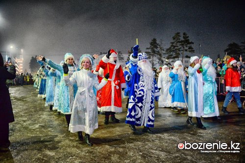 Сотни павлодарцев пришли на зажжение новогодней ёлки